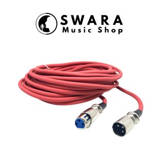 Lindy XLR 6046 Microphone Cable 6 Mtr - Black / Red